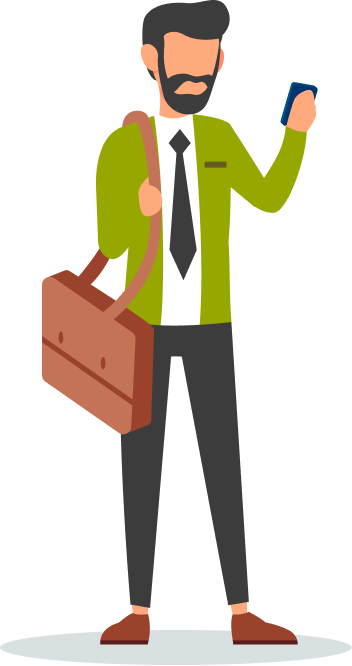 Professional working on laptop